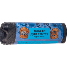 Пакет для мусора 35л 15шт